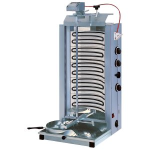 Mastro – Griglia kebab elettrica, 3 zone, motore sopra, 70 kg – ECO6/N