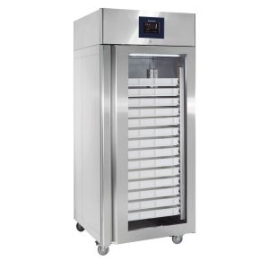 Virtus – Frigorifero da 850 litri in inox per pasticceria con porta in vetro, 56x 600×400 mm, -2°/+8°C – BMA0083G