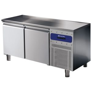 Mastro GO – Tavolo refrigerato pasticceria a 2 porte 600×400 mm, piano in inox, -2°/+8°C – BNZ0040PI
