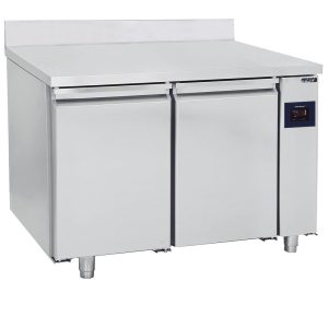Virtus – Tavolo refrigerato pasticceria remoto a 2 porte, piano in inox con alzatina, -2°/+8°C – WiFi – BNZ0021/FN