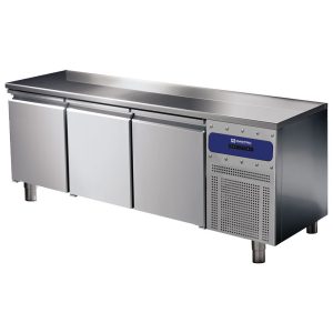 Mastro GO – Tavolo refrigerato pasticceria a 3 porte 600×400 mm, piano in inox, -2°/+8°C – BNZ0042PI