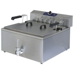 Mastro – Friggitrice elettrica per pasticceria da banco, 25 litri – 1150G