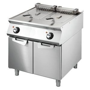 Friggitrice elettrica, capacità 2x 10 litri
