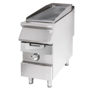 Griglia elettrica, zona di cottura in inox, carne/pesce