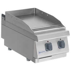 Fry-top elettrico da banco, piastra liscia