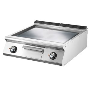 Fry-top elettrico versione top, piastra liscia