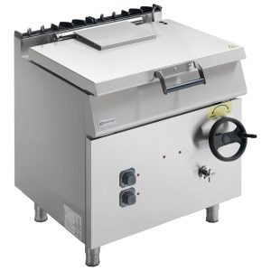 Brasiera ribaltabile elettrica, capacità 60 litri, vasca inox