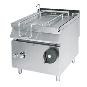 Brasiera ribaltabile elettrica, capacità 60 litri, vasca inox
