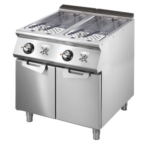 Cuocipasta elettrico, 2 vasche GN 2/3, capacità 2x 26 litri, resistenze fisse