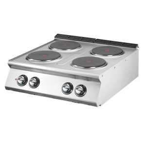 Cucina elettrica, versione top, 4 piastre in ghisa