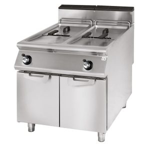 Friggitrice gas, capacità 22+22 litri