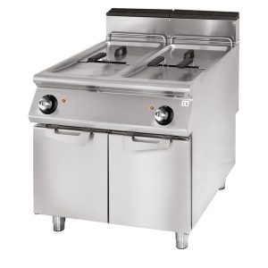 Friggitrice gas, capacità 2x 21 litri