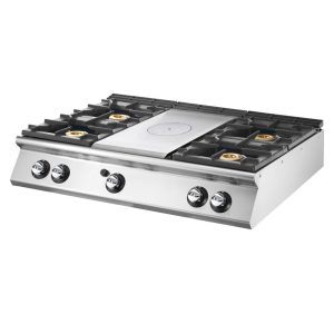Tuttapiastra gas, versione top + 4 bruciatori