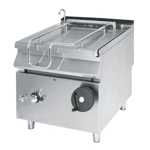 Brasiera ribaltabile gas, capacità 60 litri, vasca inox