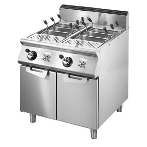 Cuocipasta gas, 2 vasche GN 1/1, capacità 2x 40 litri