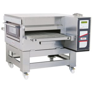 Forno a tunnel ventilato a gas con base su ruote, digitale, max 220 pizze/h – SY1280VG