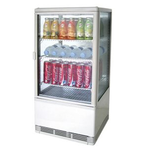 Ristormarkt – Vetrina refrigerata verticale a 3 ripiani, 68 litri , 0°/+12°C, colore bianco – 9973