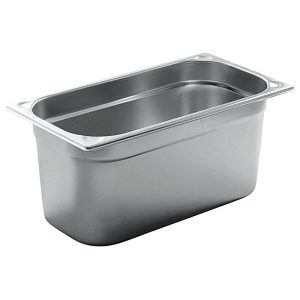 Virtus – Bacinella GN in inox, GN 1/3 h=100 mm – 9913.4