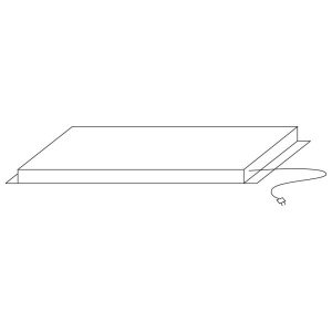 Virtus – Elemento riscaldante per basi chiuse l=800 mm – Z/MER80