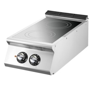 Cucina induzione da banco, 2 zone di cottura Ø 220 mm ciascuna 3,5 kW