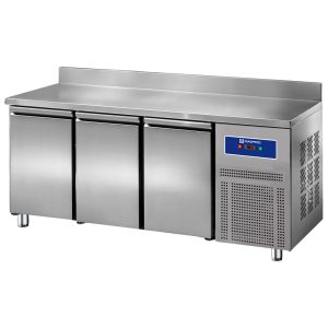 Mastro GO – Tavolo refrigerato 3 porte GN 1/1 con alzatina, +2°/+8°C – BNA0213T