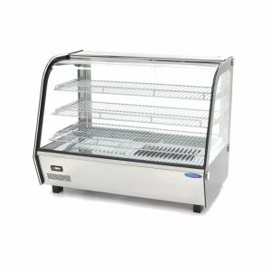 Espositore Riscaldato per Alimenti - 160L - 85,6cm - 3 Ripiani – Maxima 09400851