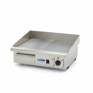Piastra - Mezza Scanalato - 55cm - incl. Vassoio di Raccolta – Maxima 09300072