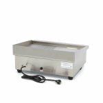 Piastra – Mezza Scanalato – 55cm – incl. Vassoio di Raccolta – Maxima 09300072