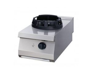 Piano Cottura Wok – Anello di Cottura Ø28,5cm – Unità Singola – Profondità 70cm – Gas – Linea Heavy Duty – Maxima 09396004