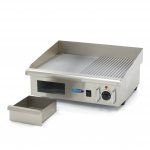 Piastra – Mezza Scanalato – 55cm – incl. Vassoio di Raccolta – Maxima 09300072