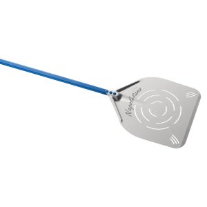 Mastro – pala Pizza Napoletana rettangolare perforata per pizze, 330x330 mm, l=1860 mm – Z/GANAP32RF