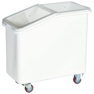 Roll container per alimentari su 4 ruote con coperchio scorrevole, 102 litri – IFI0022