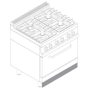 Virtus 700 – Zoccolo per modulo da 800 mm – V80ZF