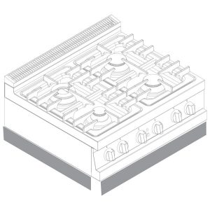 Virtus 700 – Zoccolo per modulo da banco da 1200 mm – V120ZFT
