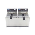 Friggitrice – 2 x 8L – 2 Cestelli – fino a 2,8kg di Patatine Fritte – Maxima 09365225