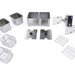 Friggitrice – 2 x 8L – 2 Cestelli – fino a 2,8kg di Patatine Fritte – Maxima 09365225