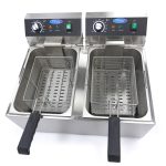 Friggitrice – 2 x 11L – 2 Cestelli – fino a 2,8kg di Patatine Fritte – Maxima 09365227