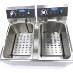 Friggitrice – 2 x 11L – 2 Cestelli – fino a 2,8kg di Patatine Fritte – Maxima 09365227
