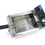 Friggitrice – 10L – 1 Cestello – con Rubinetto di Scarico – Maxima 09365228