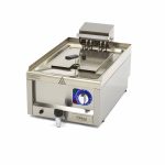 Friggitrice – 10L – 1 Cestello – con Rubinetto di Scarico – 400V – Maxima 09391640