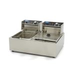 Friggitrice – 2 x 6L – 2 Cestelli – fino a 2,4kg di Patatine Fritte – Maxima 09364951