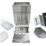 Friggitrice – 35L – 1 Cestello – con Rubinetto di Scarico – 400V – Maxima 09365233