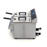 Friggitrice – 2 x 8L – 2 Cestelli – con Rubinetto di Scarico – Induzione – Maxima 09371095