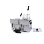 Friggitrice – 2 x 8L – 2 Cestelli – con Rubinetto di Scarico – Maxima 09300416