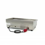 Piastra – Mezza Scanalato – 73cm – incl. Vassoio di Raccolta – 400V – Maxima 09300080