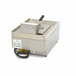 Friggitrice – 10L – 1 Cestello – con Rubinetto di Scarico – 400V – Maxima 09391640