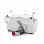 Friggitrice – 20L – 1 Cestello – con Rubinetto di Scarico – Maxima 09365020