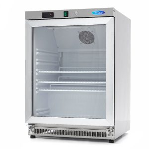 Frigorifero - 200L - Acciaio Inox - con Porta in Vetro – Maxima 09405010