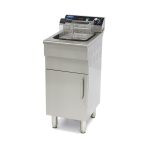 Friggitrice – 16L – 1 Cestello – con Rubinetto di Scarico e Base Armadiata – 400V – Maxima 09365155
