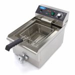 Friggitrice – 16L – 1 Cestello – con Rubinetto di Scarico – Maxima 09365010